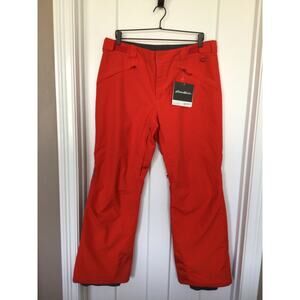 NWT Eddie Bauer Womens Powder Search 2.0 Insulated Snow Ski Pants Red Size Large
